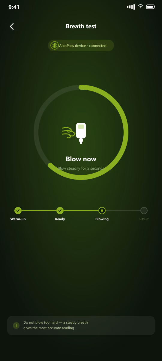 AlcoPass screen 4