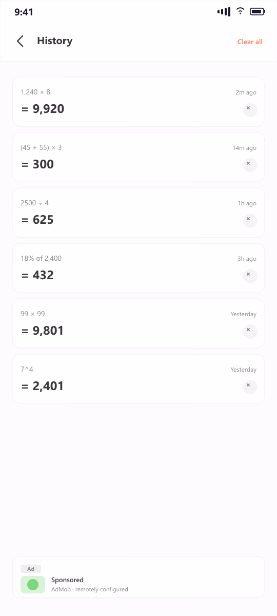 Calculator screenshot