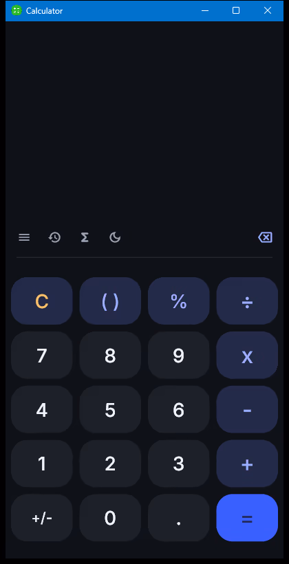 Calculator screenshot
