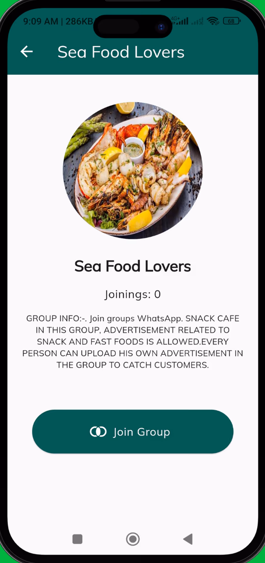 Social Groups screen 4