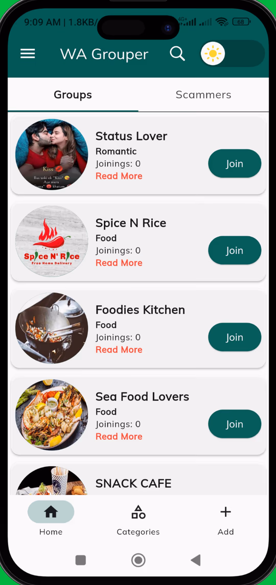 Social Groups screenshot
