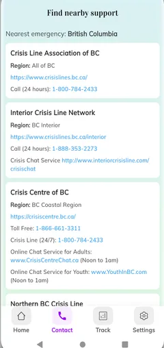 LifeLink — actual app interface