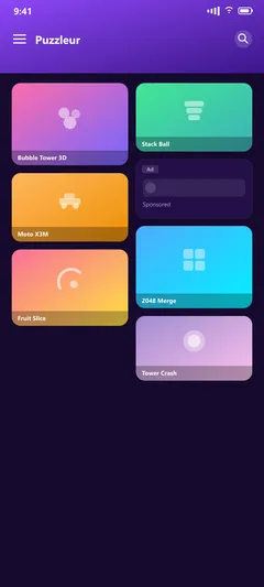 Puzzleur — actual app interface
