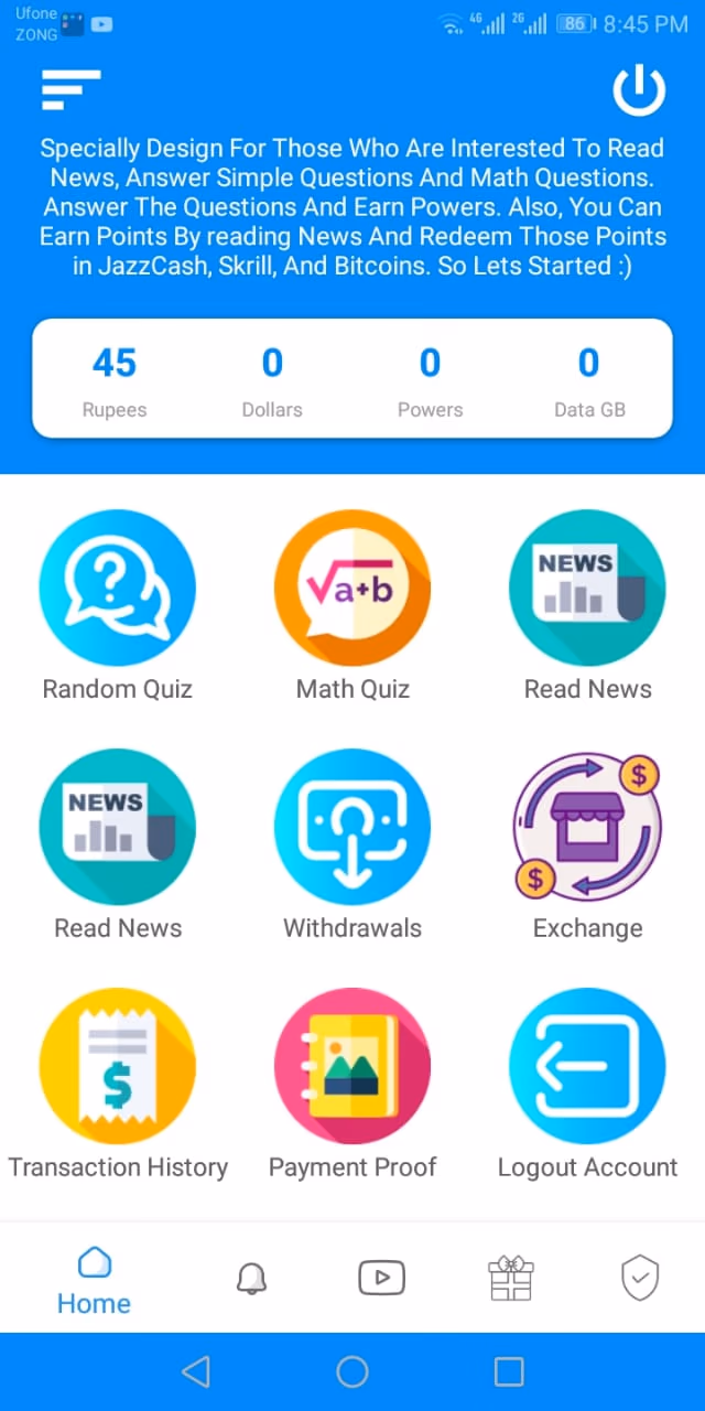 Quiz & News Rewards screenshot