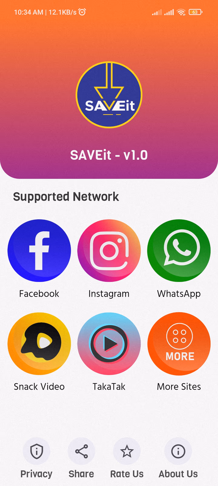 SAVEit screenshot