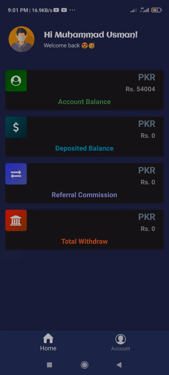Trust Earning screenshot