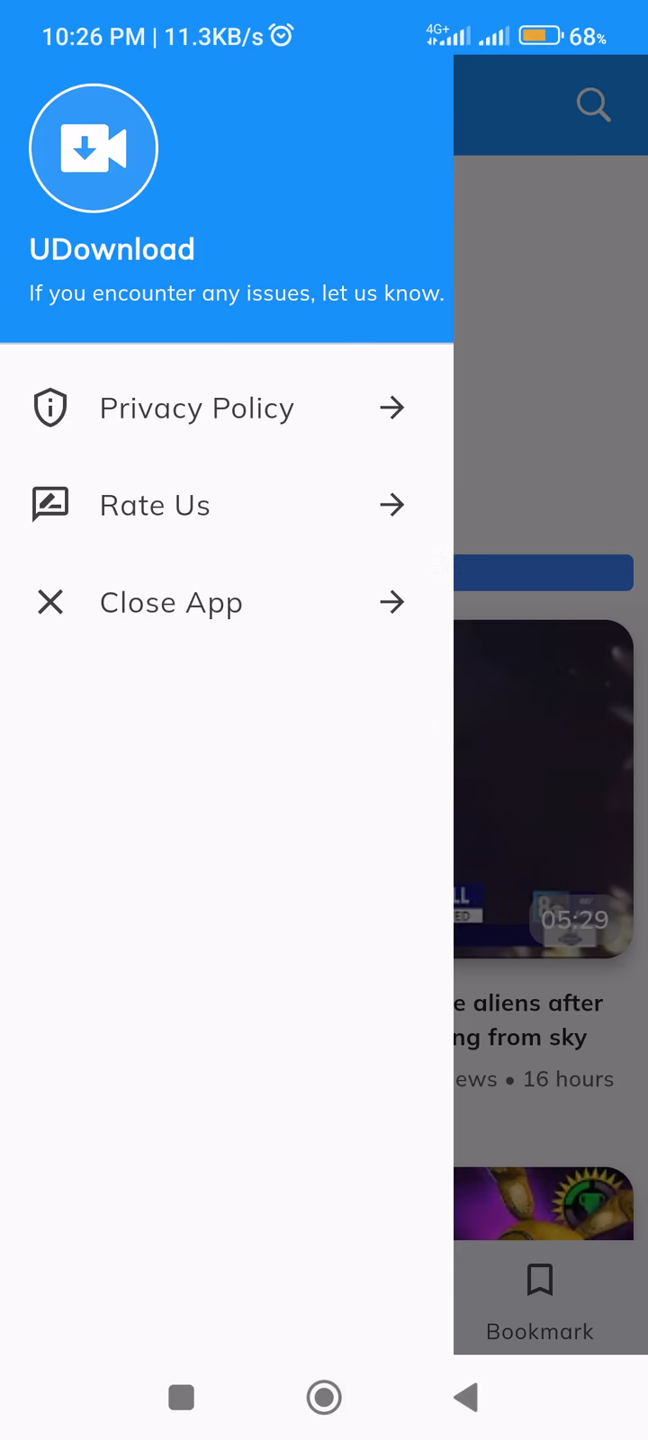 UDownload screen 2