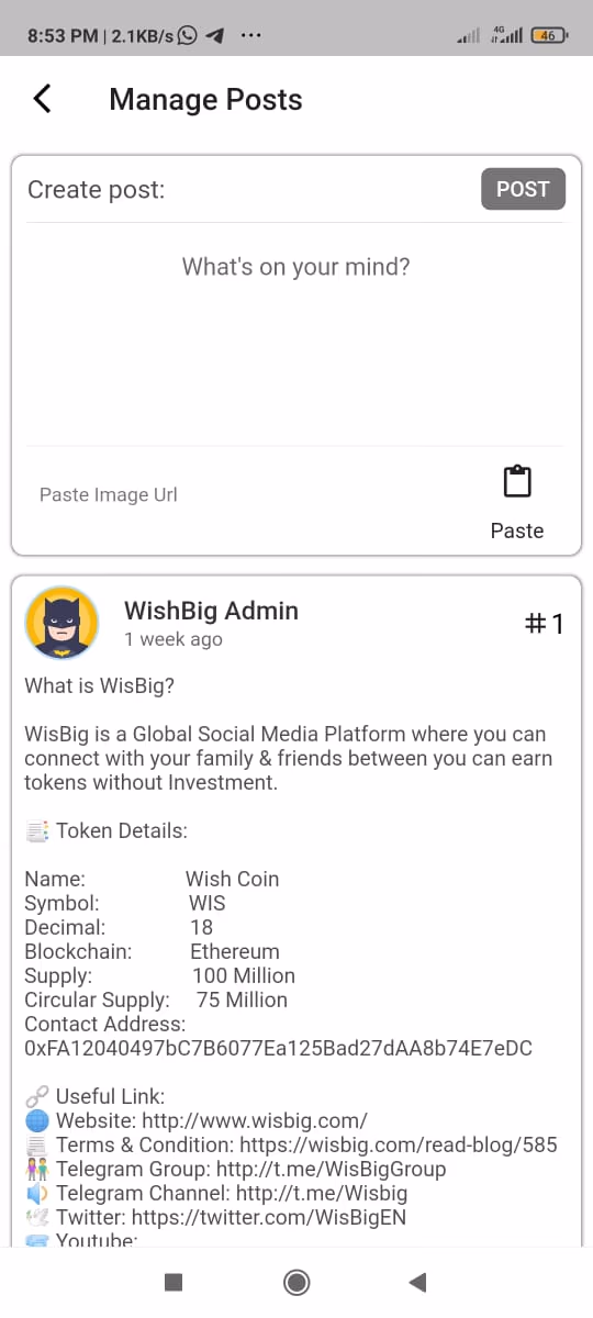 WisBig Reward screen 8